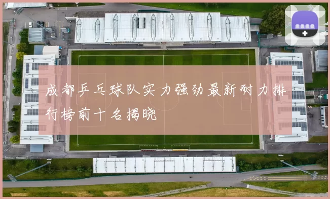成都乒乓球队实力强劲最新耐力排行榜前十名揭晓