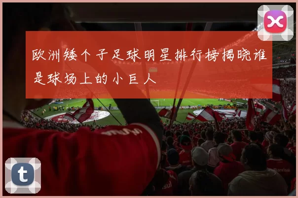 欧洲矮个子足球明星排行榜揭晓谁是球场上的小巨人