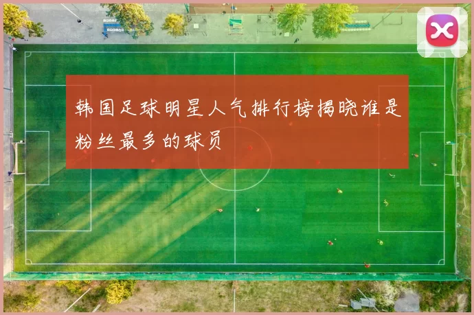 韩国足球明星人气排行榜揭晓谁是粉丝最多的球员