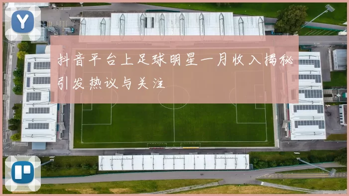 抖音平台上足球明星一月收入揭秘引发热议与关注